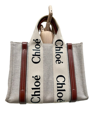 Chloé, Woody Tote bag beige, small