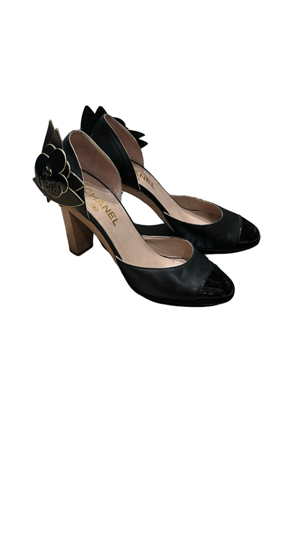Chanel, Camellia Pumps, Gr.38 1/2 - designer second hand vienna