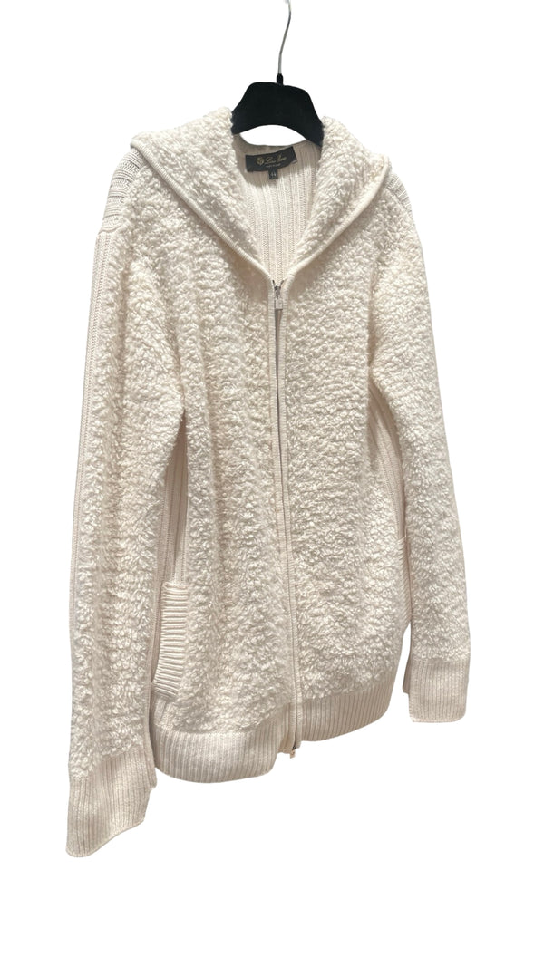 Loro Piana, Kaschmir Strickjacke & Kapuze, Gr.40