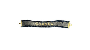 Chanel, Denim Logo Armband - designer second hand vienna