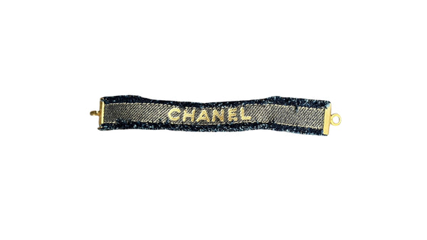 Chanel, Denim Logo Armband - designer second hand vienna