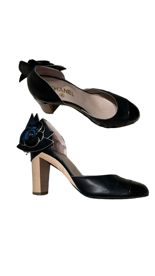 Chanel, Camellia Pumps, Gr.38 1/2 - designer second hand vienna