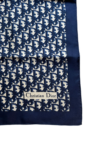 Dior, Oblique Monogram, Seiden Carré, 76x76cm