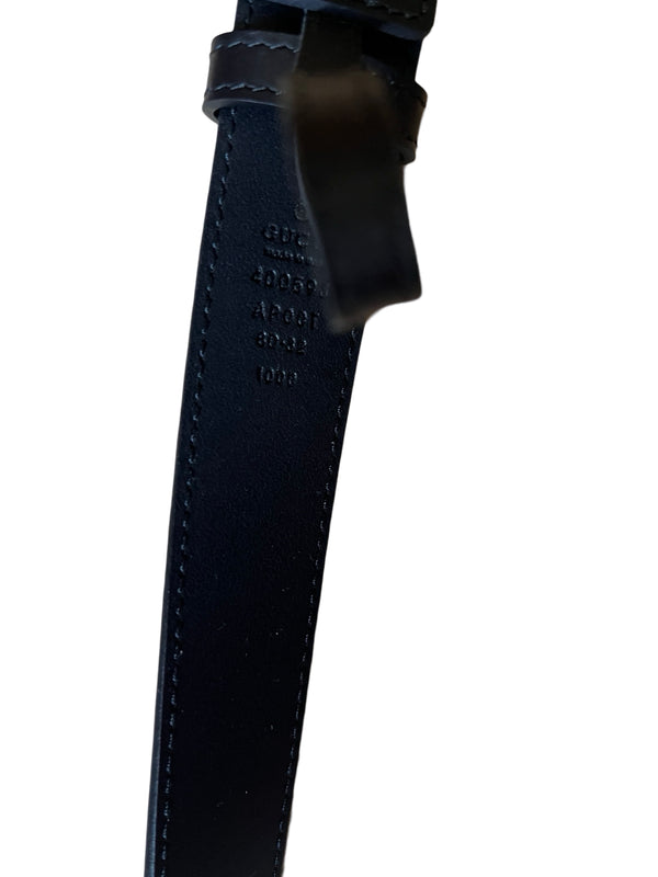 Gucci Marmont Ledergürtel schwarz, 80cm