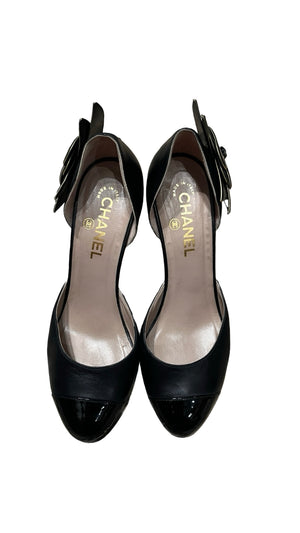 Chanel, Camellia Pumps, Gr.38 1/2 - designer second hand vienna