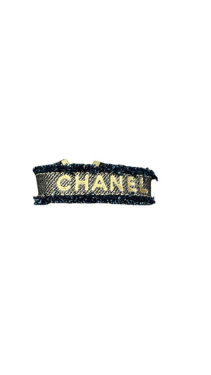 Chanel, Denim Logo Armband - designer second hand vienna