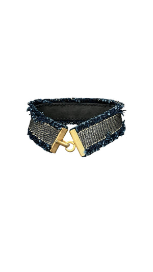 Chanel, Denim Logo Armband - designer second hand vienna