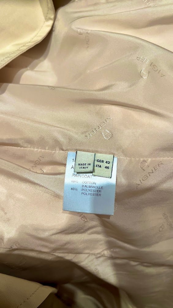 Aigner, Trenchcoat beige, Gr.S - designer second hand vienna