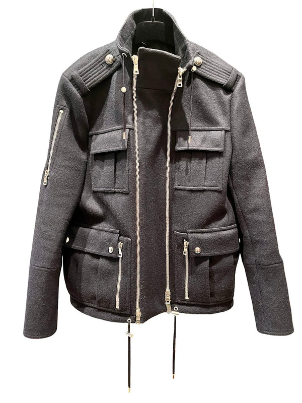 Balmin, schwarze Wolljacke, Gr.M
