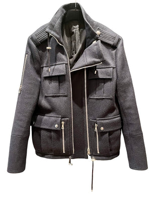 Balmin, schwarze Wolljacke, Gr.M