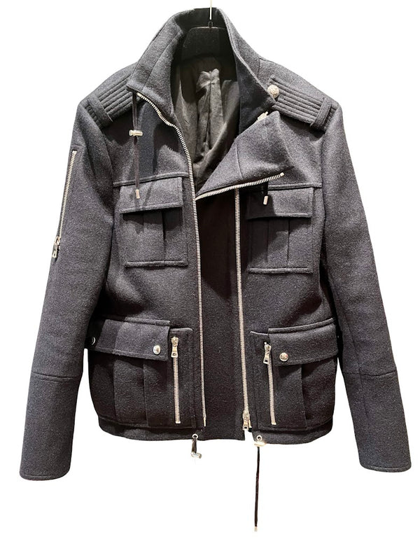 Balmin, schwarze Wolljacke, Gr.M