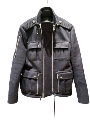 Balmin, schwarze Wolljacke, Gr.M