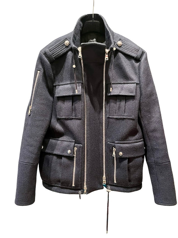 Balmin, schwarze Wolljacke, Gr.M