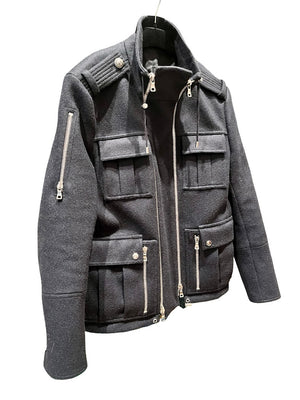 Balmin, schwarze Wolljacke, Gr.M