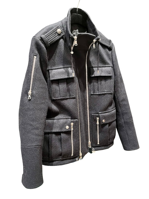 Balmin, schwarze Wolljacke, Gr.M