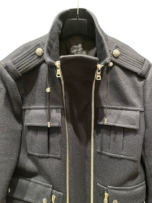 Balmin, schwarze Wolljacke, Gr.M