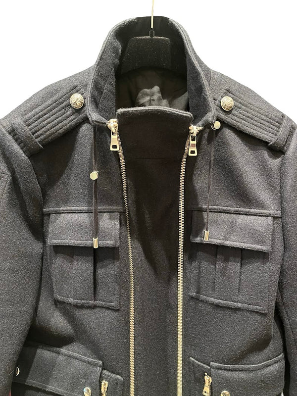 Balmin, schwarze Wolljacke, Gr.M