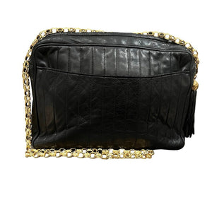 Chanel, 90s Vintage, CC Quilted Chain bag & tassl - designer second hand vienna