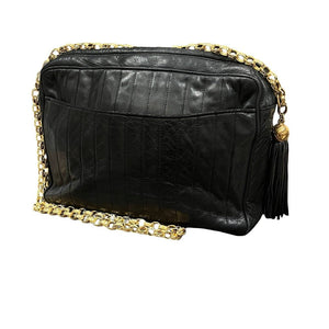 Chanel, 90s Vintage, CC Quilted Chain bag & tassl - designer second hand vienna