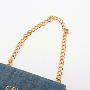 Celine, Monochrome Chain, Denim bag - designer second hand vienna