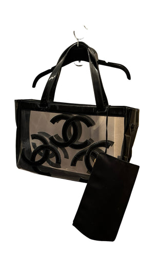 Chanel, CC Vinyl Tote Bag - designer second hand vienna