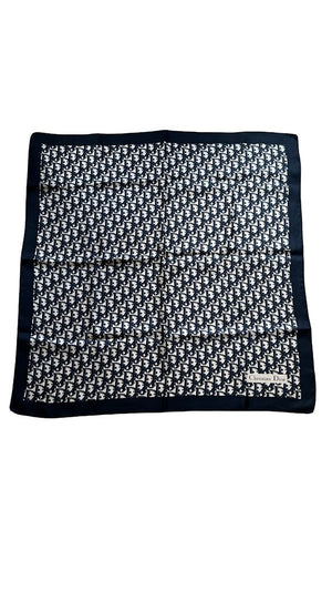 Dior, Seiden Carré, Oblique Monogram black, 76x76cm