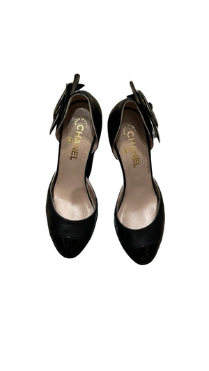 Chanel, Camellia Pumps, Gr.38 1/2 - designer second hand vienna
