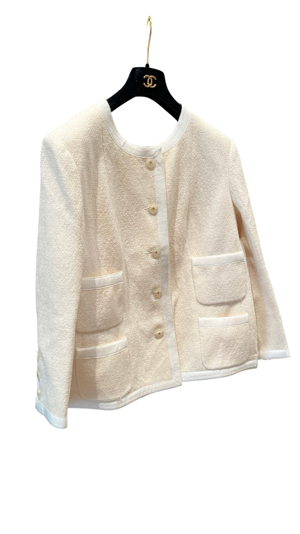 Chanel, Tweed Jacke, FR 44 (Gr. DT 38) - designer second hand vienna