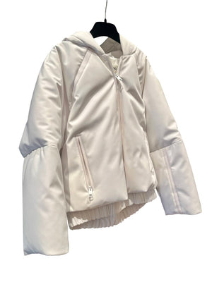 Fendi Roma, weiße Steppjacke, Gr.S/M