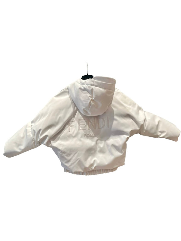 Fendi Roma, weiße Steppjacke, Gr.S/M