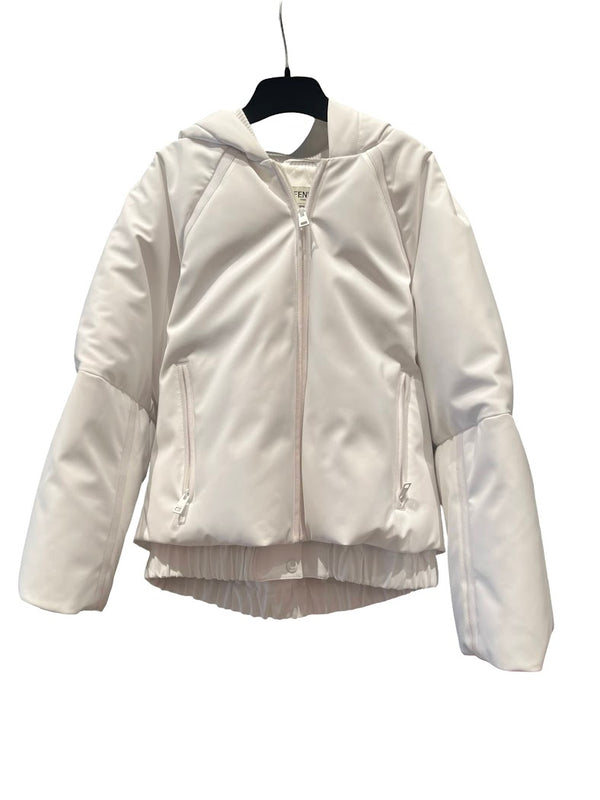 Fendi Roma, weiße Steppjacke, Gr.S/M