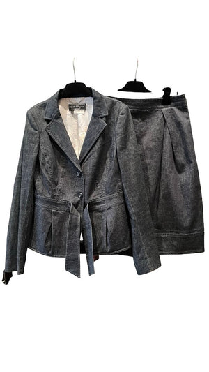 Salvatore Ferragamo, Denim 2 Teiler, Gr. XL (DT.42) - designer second hand vienna
