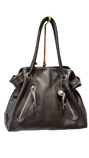Furla, Shopper, braunes Leder - designer second hand vienna