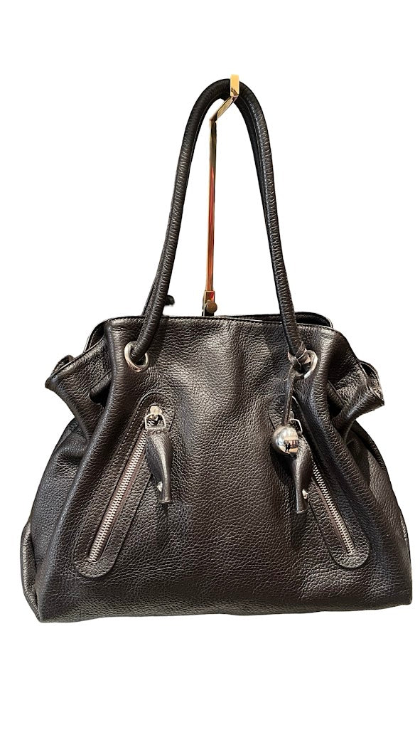 Furla, Shopper, braunes Leder - designer second hand vienna