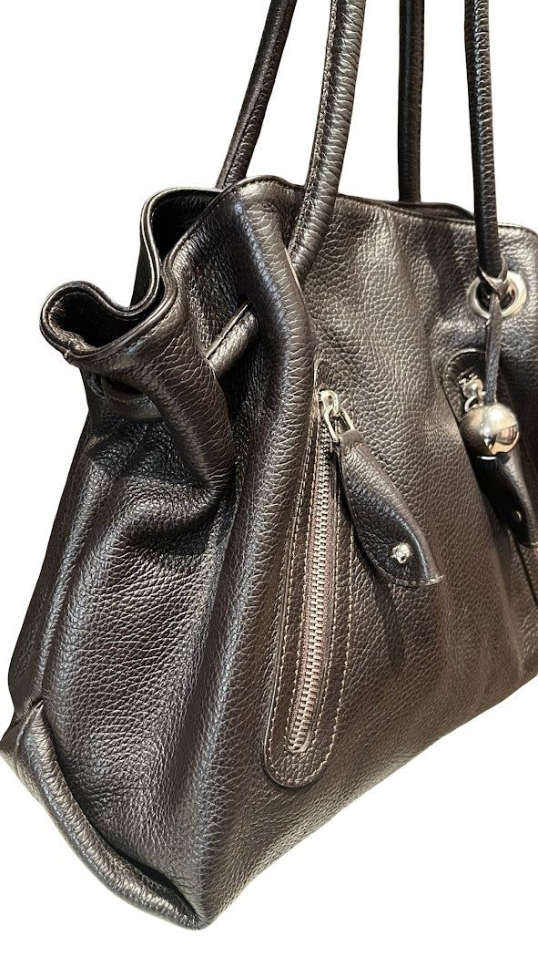 Furla, Shopper, braunes Leder - designer second hand vienna