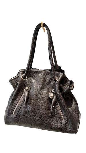 Furla, Shopper, braunes Leder - designer second hand vienna