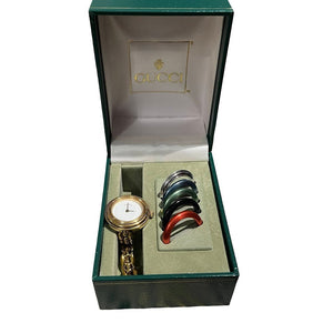 Gucci, Armbanduhr mit wechselbaren Ringen - designer second hand vienna