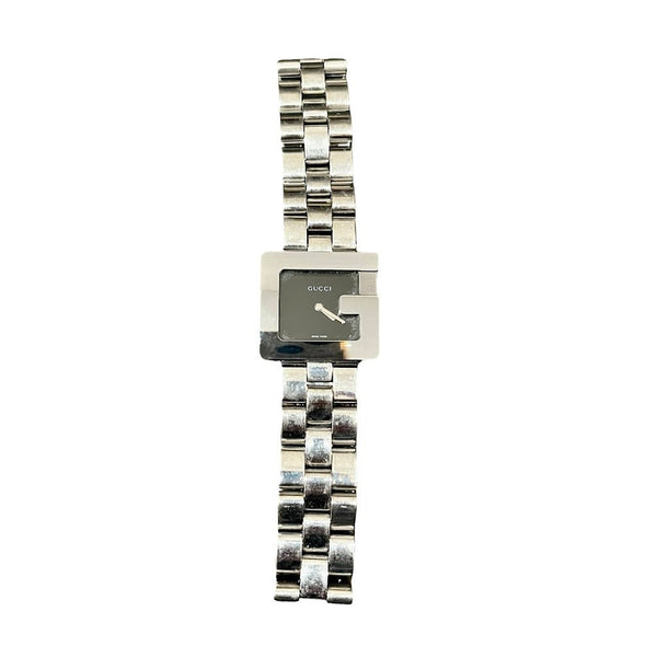Gucci G Frame Armbanduhr aus Edelstahl - designer second hand vienna