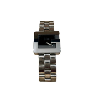Gucci G Frame Armbanduhr aus Edelstahl - designer second hand vienna