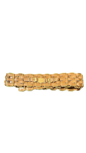 Chanel, Chain Gürtel, braun/gold, Size S (75cm) - designer second hand vienna