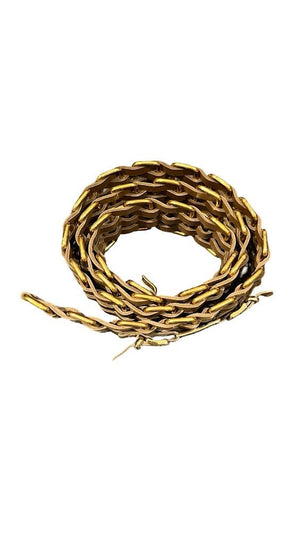 Chanel, Chain Gürtel, braun/gold, Size S (75cm) - designer second hand vienna