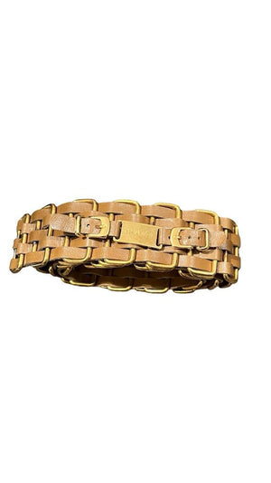 Chanel, Chain Gürtel, braun/gold, Size S (75cm) - designer second hand vienna