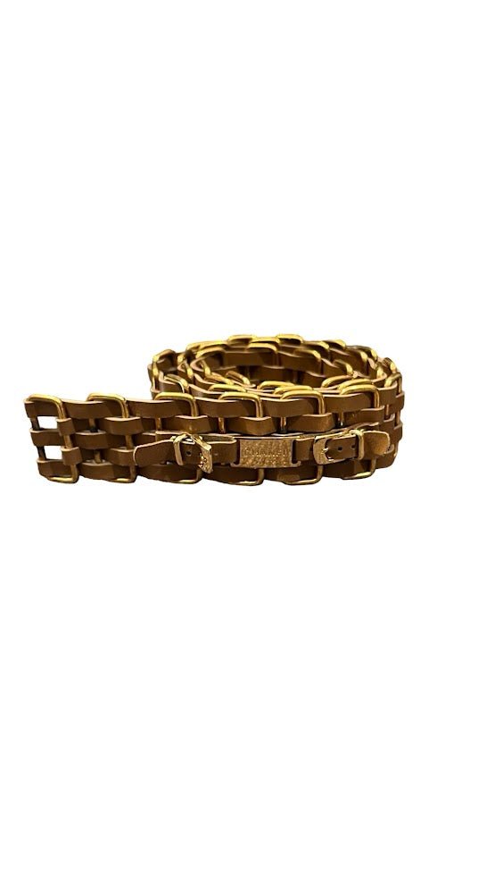 Chanel, Chain Gürtel, braun/gold, Size S (75cm) - designer second hand vienna