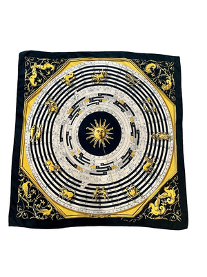 Hermés Carré, "Astrologie", 90x90cm