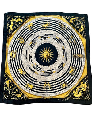 Hermés Carré, "Astrologie", 90x90cm