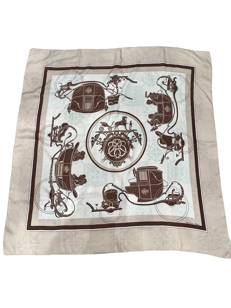 Hermés Vintage 80s Carré, 90x90cm - designer second hand vienna