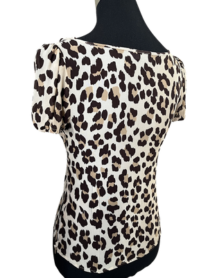 Moschino Leoprint Top, Gr.XS