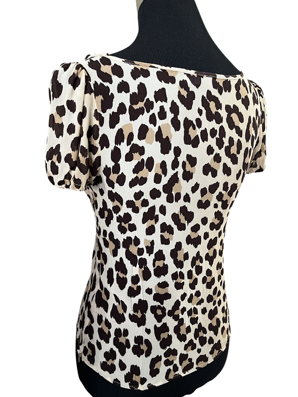 Moschino Leoprint Top, Gr.XS