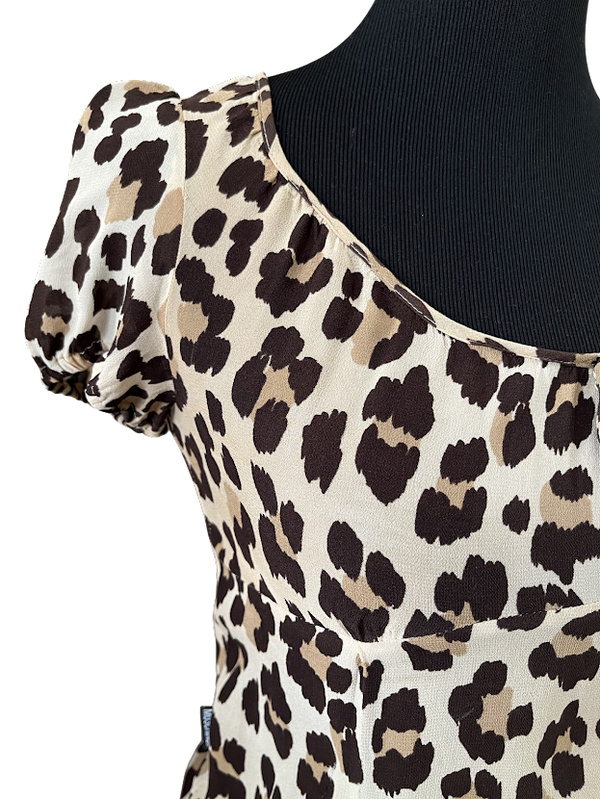 Moschino Leoprint Top, Gr.XS