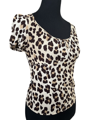 Moschino Leoprint Top, Gr.XS